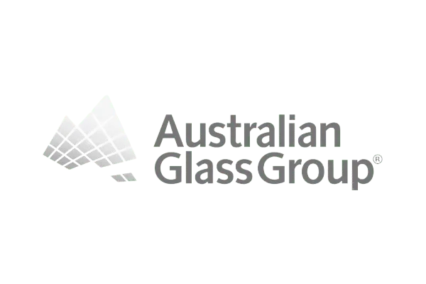 The Australian Glass Group logo on a Forever Green background.